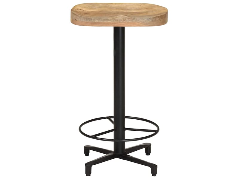  Lot de 2 tabouret de bar, chaise de bar 66 cm bois de manguier massif  - Conforama C