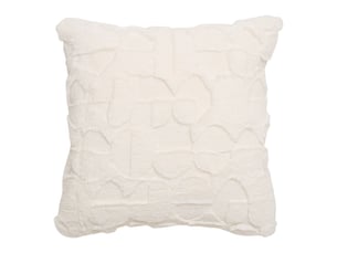 Coussin nalia carré 45x45cm blanc