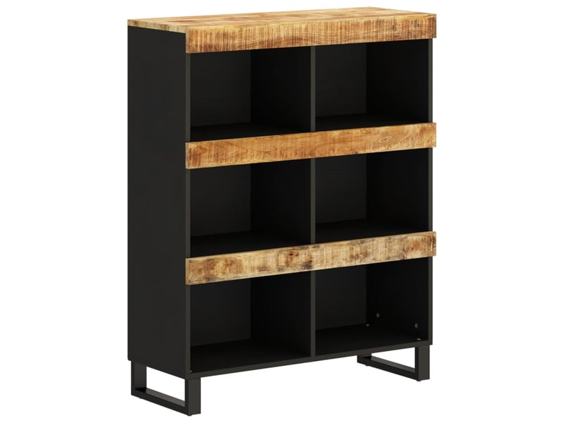  Table de chevet - table latérale 85x33x107 cm bois massif de manguier  - Conforama A