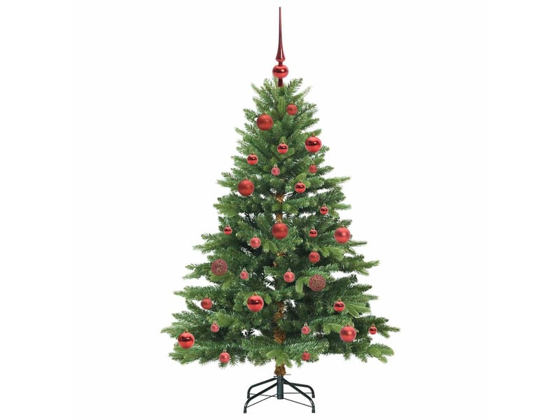 Sapin de noël artificiel, arbre de noël avec 150 led vert 150 cm pe et pvc shl1991 - Conforama D