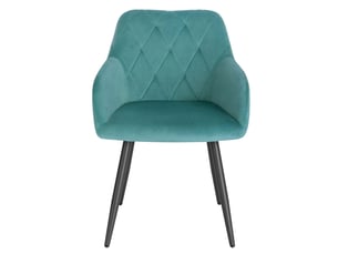 Chaise de salle à manger - chaise de loisirs, chaise de salle à manger, chaise rembourrée confortable, sarcelle bleue