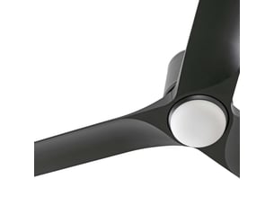 Faro ventilateur de plafond hey tub ø900 mm noir mat en acier moteur dc 6 vitesses led tuya reversible plafonds inclines s 33827wt1s