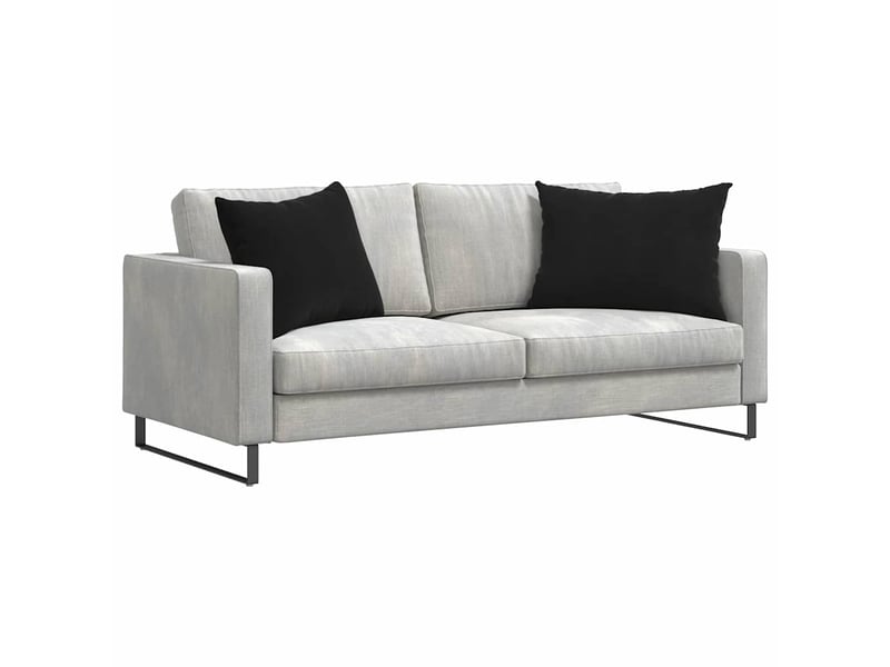 Lot de 2 coussins de canapé, coussins décoratifs noir 70 x 50 cm cf59141 - Conforama C