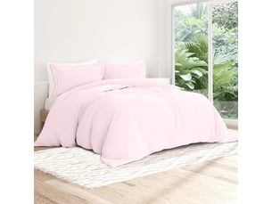 Housse de couette unie 100% percale de coton 80 fils + taie(s) 65x65 cm – fabriquée en europe – doux et respirant - oeko-tex®