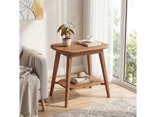 Table basse rectangulaire coloris marron TRIBESIGNS