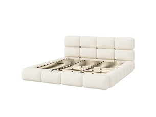 Lit coffre 200x200 cm coloris blanc
