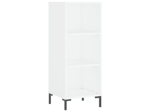 Buffet - bahut - meuble de rangement blanc 34,5x32,5x90 cm bois d'ingénierie