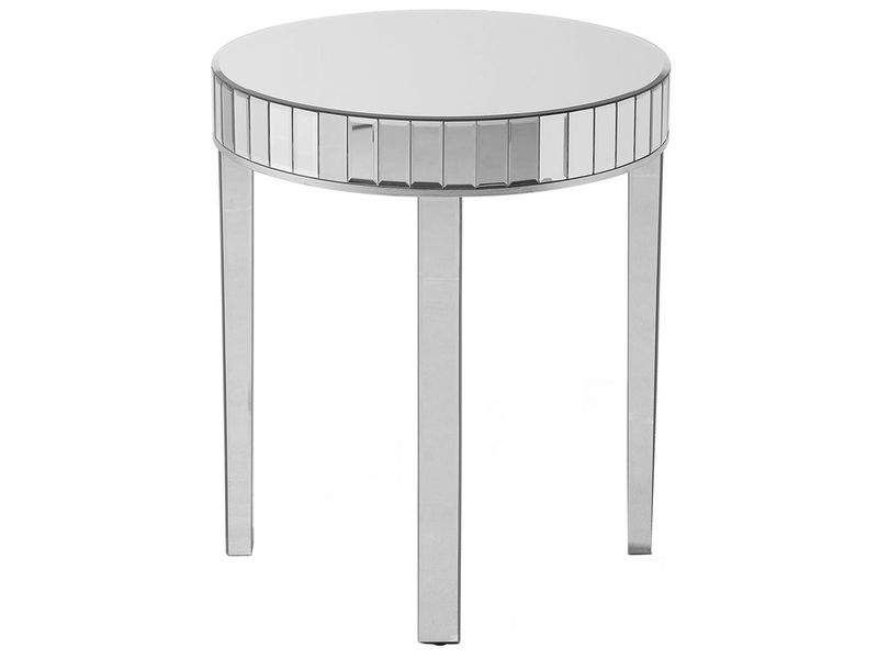  Table d'appoint rimarde verre argenté  - Conforama A