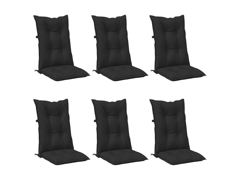  Ensemble de coussins de chaise à dossier haut 6 pc polyester cf60908  - Conforama A