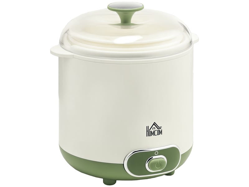  Yaourtière électrique avec 2 récipients de 1,5l filtre pour yaourt grec et 2 couvercles, puissance 20w blanc  - Conforama A
