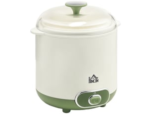 Yaourtière électrique avec 2 récipients de 1,5l filtre pour yaourt grec et 2 couvercles, puissance 20w blanc