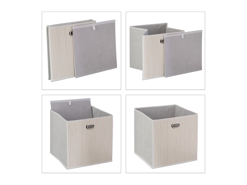  Panier de rangement pliant salle de bain salon 31 x 31 x 31 cm pratique en bambou naturel 13_0010254  - Conforama C