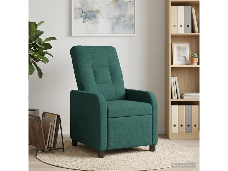  Vidaxl fauteuil inclinable vert foncé tissu  - Conforama B