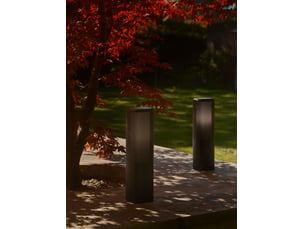 Potelet sidara 45  aluminium seaside noir ,  h. 45 - ip54 - e27  nordlux extérieur