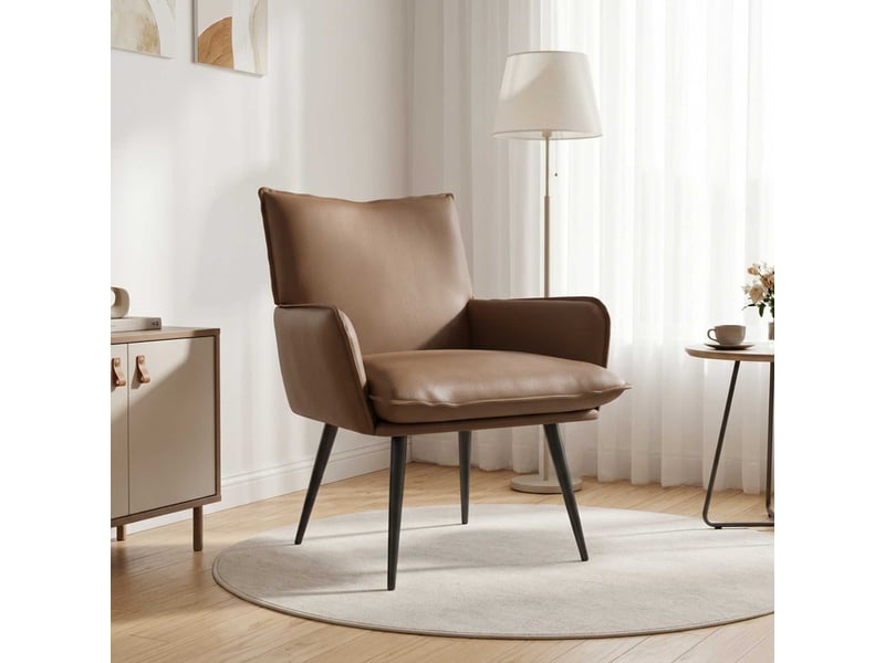 Vidaxl fauteuil cappuccino simili cuir - Conforama B