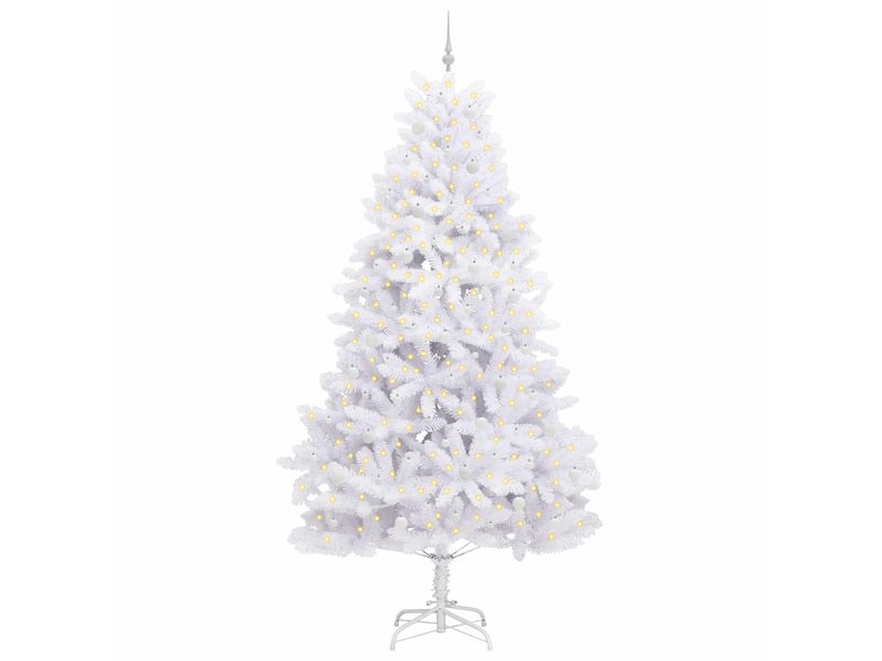  Sapin de noël, arbre de noël artificiel à branches articulées blanc 270 cm shl441  - Conforama C