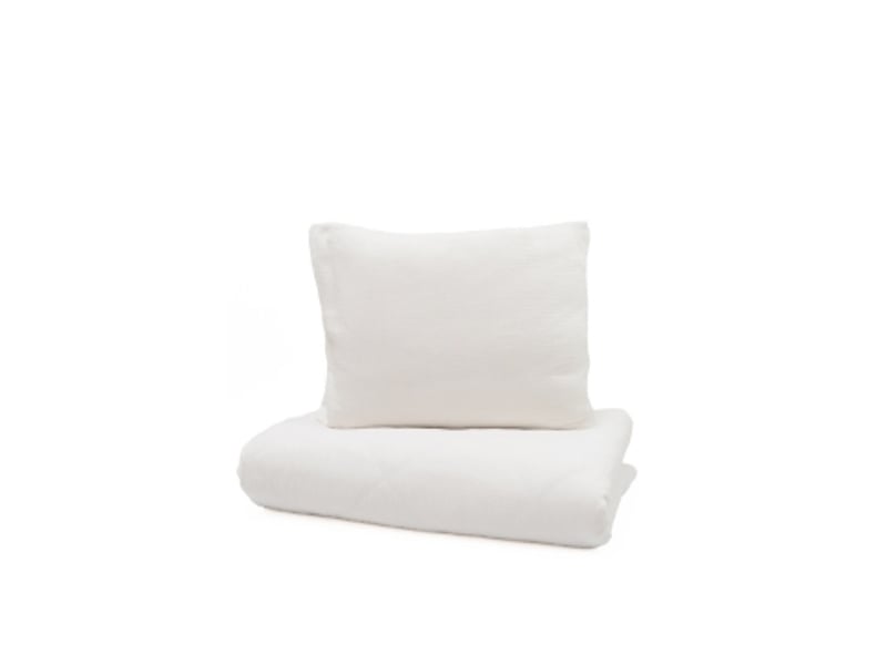  Yappymuslin - parure de lit 150x200 cm et 50x60 cm - blanc 4754010388509 - Conforama A
