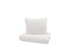 Yappymuslin - parure de lit 150x200 cm et 50x60 cm - blanc