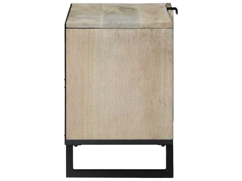  Meuble tv moderne, banc tv 80x33x46 cm blanc bois d'ingénierie shl90386  - Conforama D