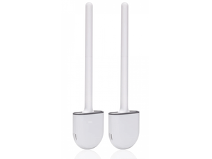 Brosse de toilette en silicone, brosse de toilette en silicone et support avec poils doux et poignée antidérapante. Brosse de toilette en silicone
