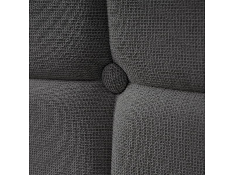  Lit rembourré 180x200cm, lit double, fonction de chargement usb, éclairage led et 4 tiroirs, gris(sans matelas)  - Conforama R