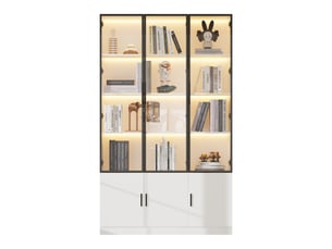 Buffet 6 porte(s)     - 120 cm coloris blanc 