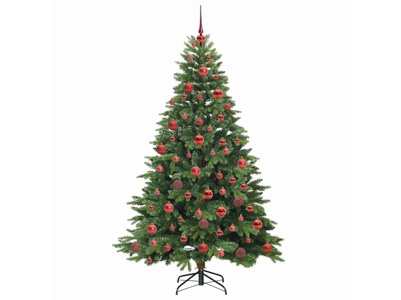  Sapin de noël - arbre de noël artificiel avec 300 led vert 180 cm pe et pvc  - Conforama D