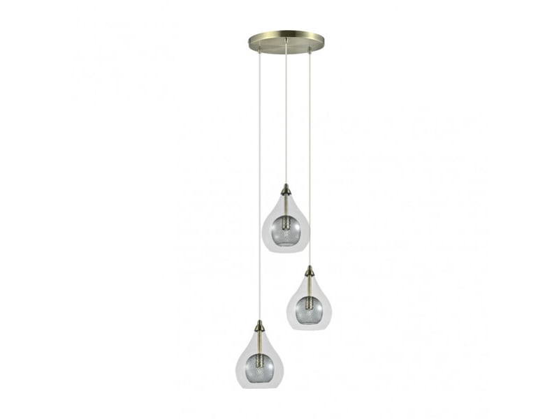  Fabrilamp lhasa, lampe, moderne, 3 x g9, cuir, 30-148 x 30 x 30 cm 154083014 - Conforama A