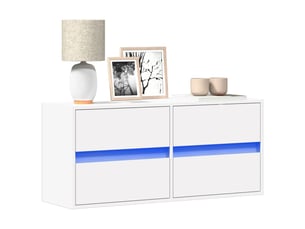 Meuble tv coloris blanc 100 cm <strong></strong> <strong></strong>
