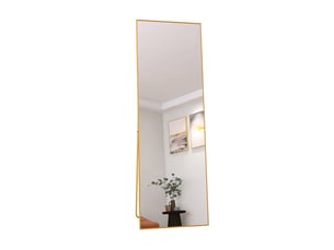 Miroir rectangulaire à poser coloris doré <strong></strong>  <strong></strong> - 162 cm x 53 cm