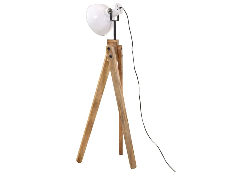  Lampadaire salon, lampe sur pied 25 w blanc 45x45x120 cm e27  - Conforama E