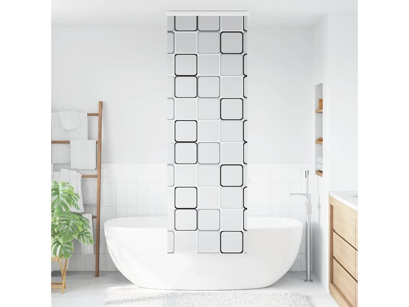  Store enrouleur de douche, store à rouleau avec cassette largeur du tissu 76 cm cf45149  - Conforama A