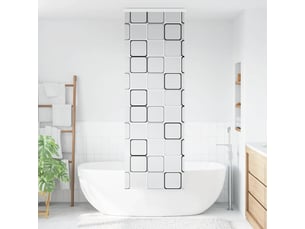Store enrouleur de douche, store à rouleau avec cassette largeur du tissu 76 cm cf45149