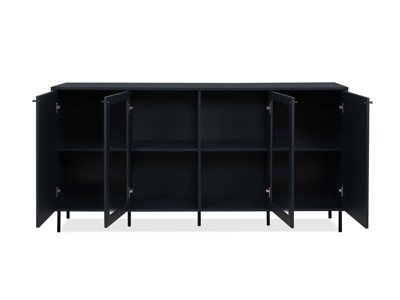 Buffet 4 portes NAVY BLUE W coloris bleu marine - Conforama L