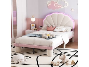 Lit simple 90x200 cm    coloris blanc