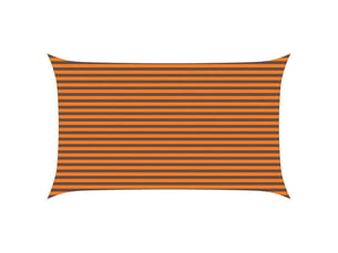 Voile d'ombre - voile d'ombrage - voile parasol orange et marron 3 x 5 m 100 % polyester oxford
