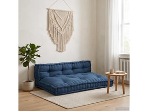 Coussin de canapé sur palette, coussin de chaise 2 pc tissu indigo cf54203