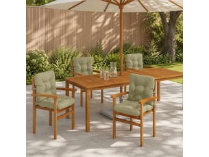 Lot de 6 coussins de chaise à dossier haut vianen cf59392