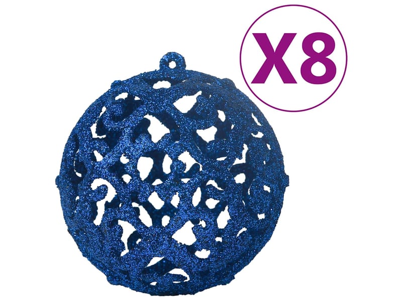  Ensemble de boules de noël 100 pcs bleu  - Conforama D