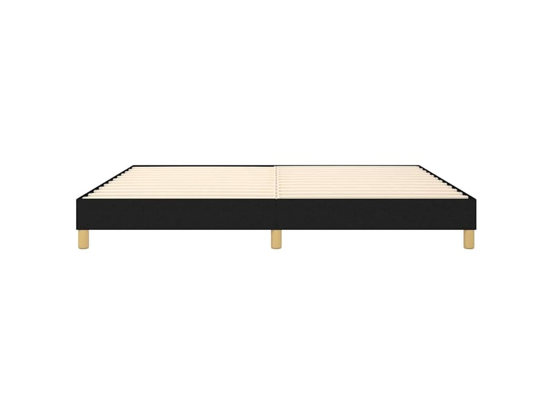  Lit double- lit adulte -  cadre de lit à lattes noir 200x200 cm tissu  - Conforama D