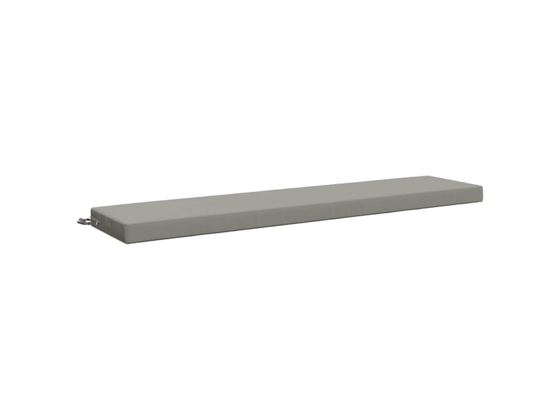 Lot de 2 coussins de banc, coussins d'assise soest 100 % polyester gris cf57278 - Conforama D