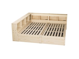 Lit banquette 90x200 cm coloris naturel
