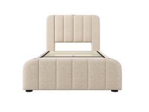 Lit avec rangement 90x200 cm DZMDIP coloris beige