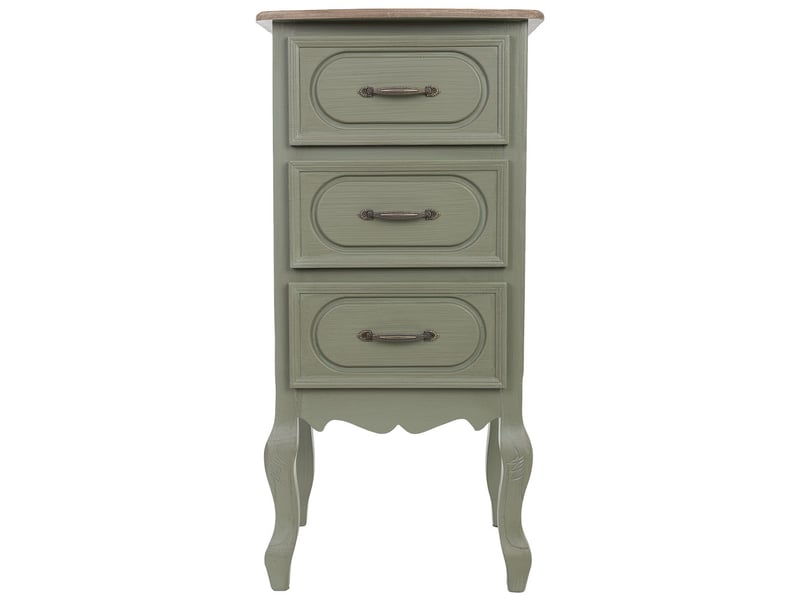  Table de chevet en bois vert 40x34,5x82 cm h  - Conforama B