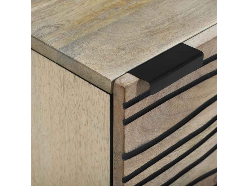  Table de chevet - cabinet de chevet - table de nuit blanc 40 x 33 x 46 cm bois d'ingénierie  - Conforama E