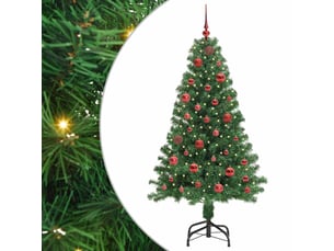 Sapin de noël - arbre de noël artificiel vert 150 cm pvc, acier et plastique