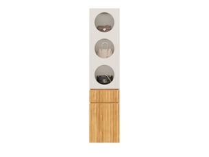 Armoire 2 porte(s) coulissante <strong></strong> <strong>OPULERANE TRADING LTD</strong> coloris gris largeur 50 cm
