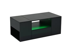 Table basse rectangulaire coloris noir <strong>BEAUNIV</strong> <strong></strong> - 50 cmx100 cm