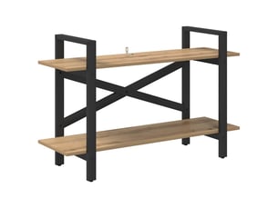 Étagère 2 niveaux, étagère de rangement 100 x 33,5 x 64 cm bois d'ingénierie shl805