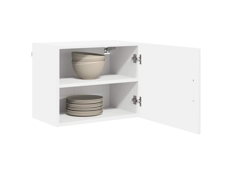 Meuble mural de cuisine | armoire de cuisine 2 pcs blanc bois d'ingénierie shl9335 - Conforama C